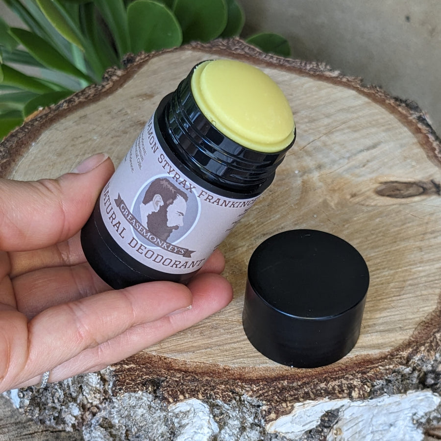 Natural Deodorant Stick - For Him Handcrafted by Greasemonkey's