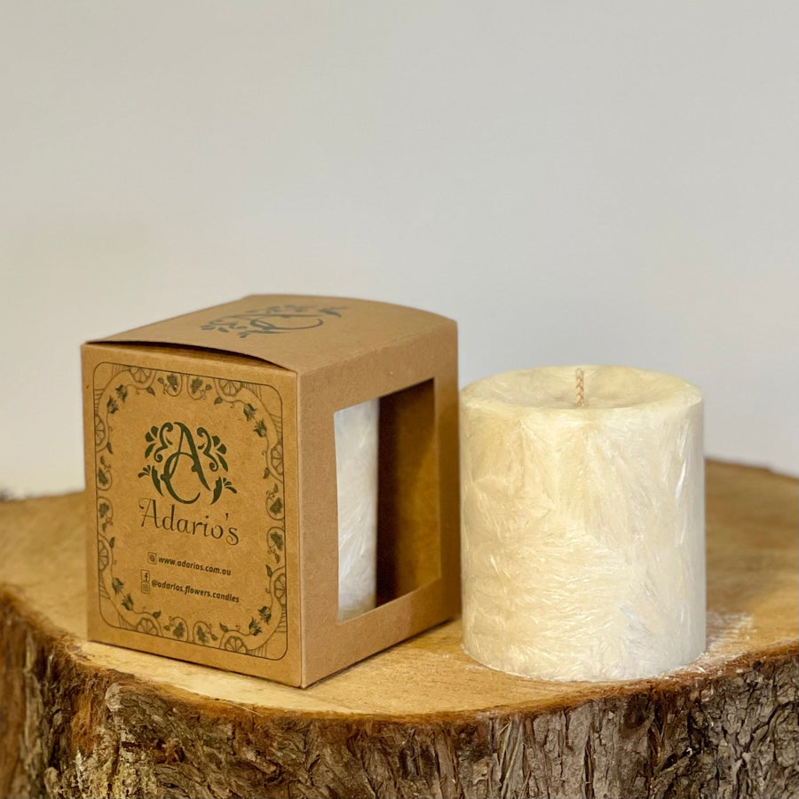 Vanilla & Patchouli | Earthy Pillar Candle