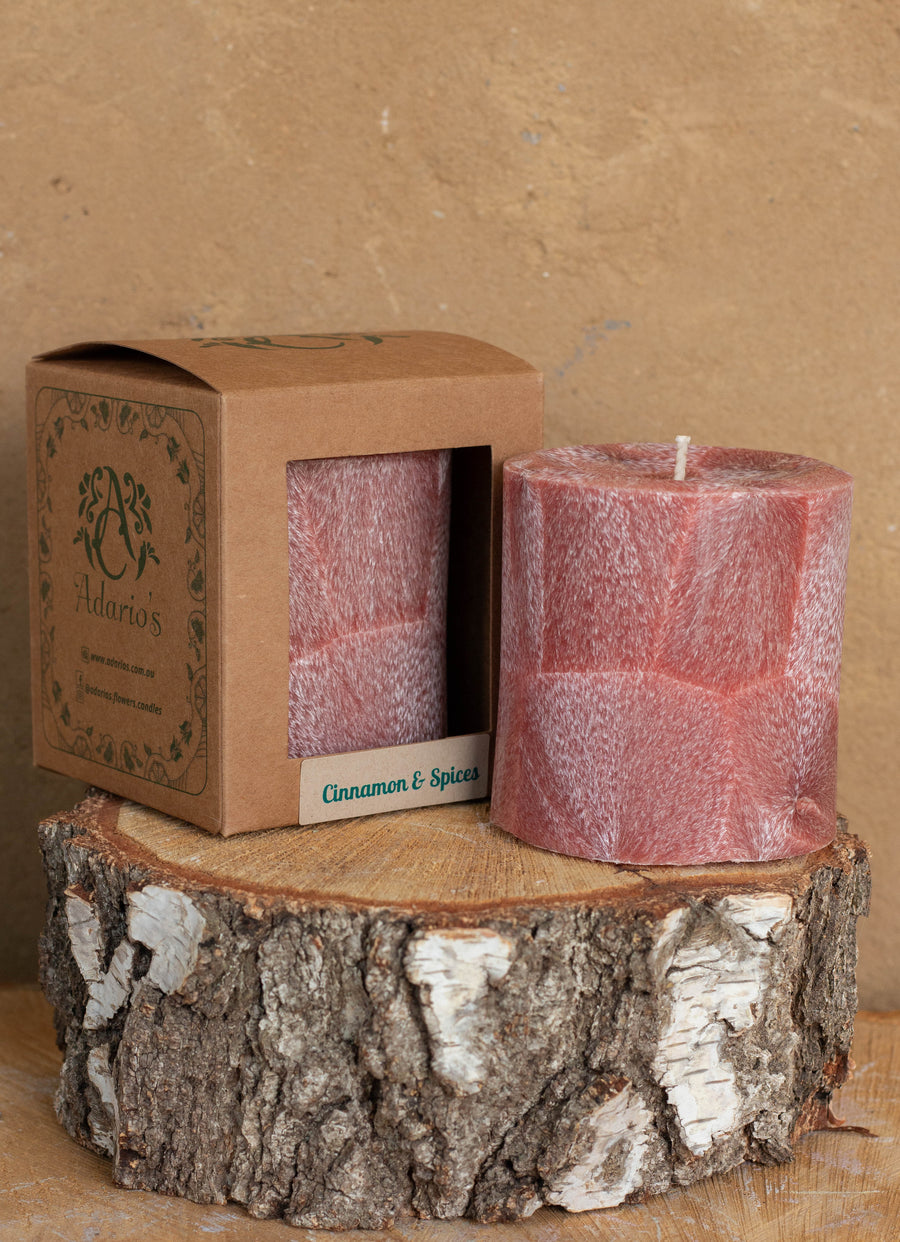 Cinnamon and Spices | Sweet Pillar Candle