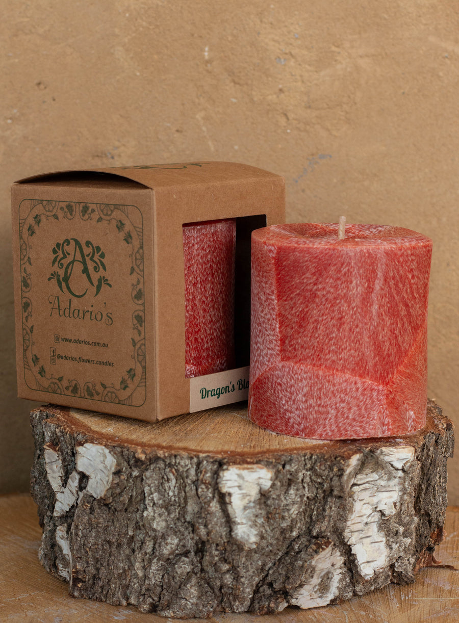 Dragon's Blood | Earthy Pillar Candle