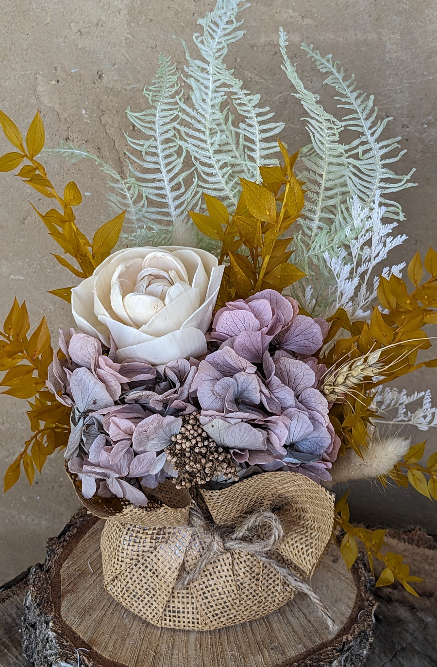 Jute Dried Flower Arrangements