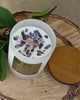 NATURAL SOY LAVENDER ESSENTIAL OIL CANDLE AMETHYST CRYSTALS