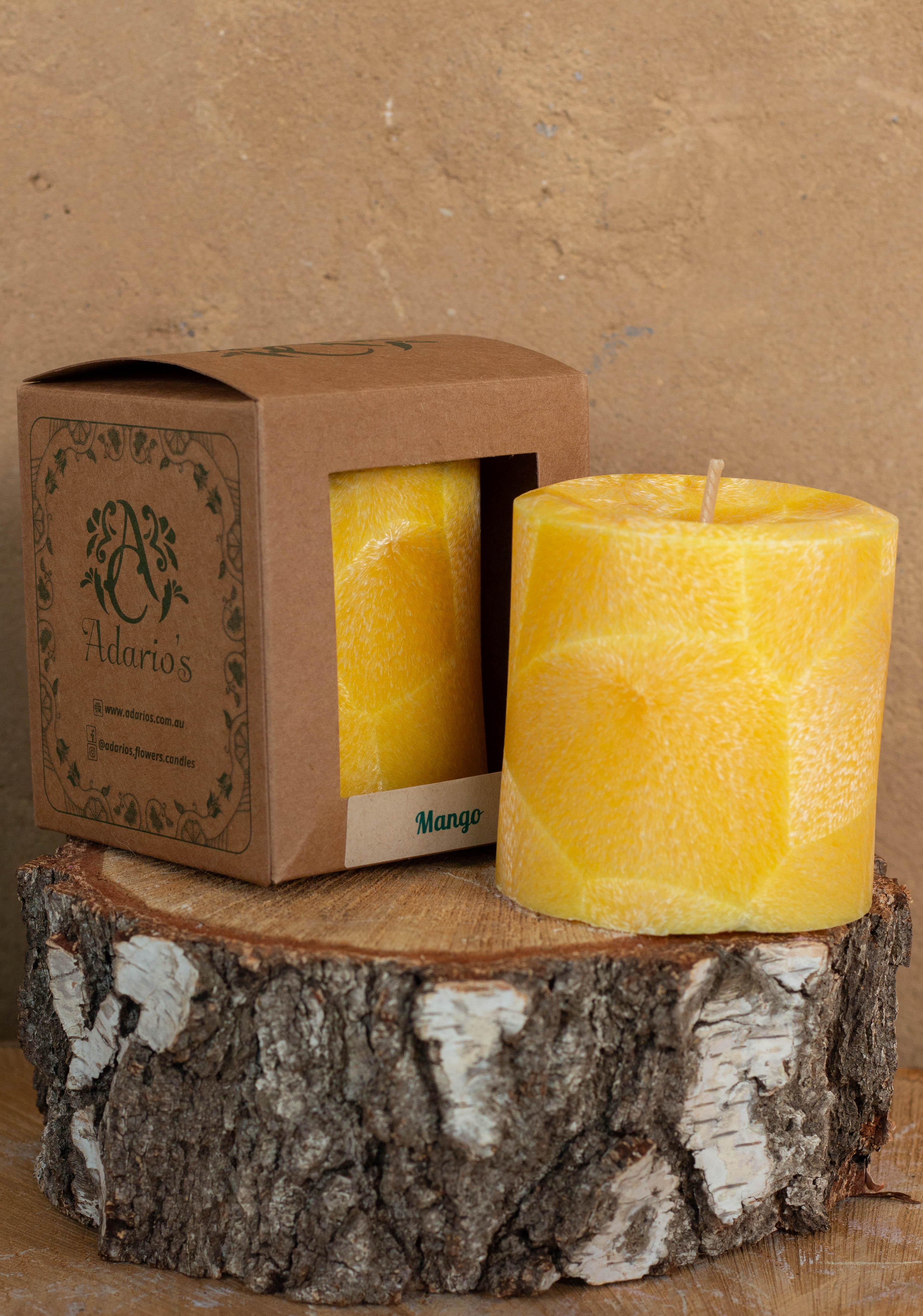 Mango | Fruity Pillar Candle