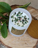 NATURAL SOY PEPPERMINT ESSENTIAL OIL CANDLE AVENTURINE CRYSTALS